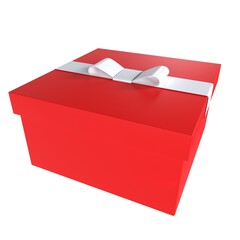 red gift box isolated