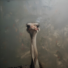 odd angle of an ostrich