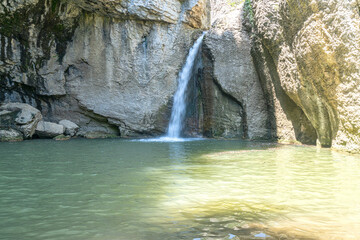 Beautiful Momin Skok Waterfall near Emen village, Bulgaria © Adrian