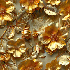 Mughal flower seamless traditional pattern on color background
