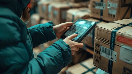 Sleek and Functional: Scanning Barcode on Box