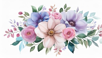 transparent png watercolor bouquet of flowers