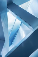 Modern silver and blue geometric design background geometry