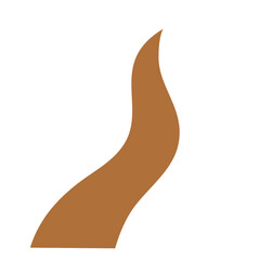 winding roads with yellow markings. Vector illustration isolated on white background