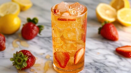 Honey Strawberry Lemonade A Vibrant and Refreshing Summer Quencher