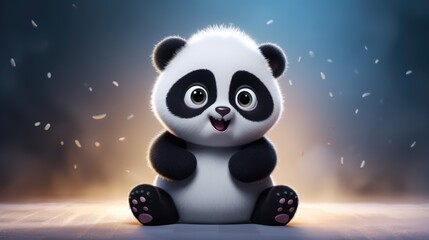 panda in the night