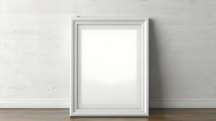 Interior of Mock up frame with on white wall 