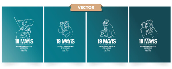 Happy 19 May Commemoration of Atatürk, Youth and Sports Day.  Turkish Translate: 19 Mayıs Atatürk'ü Anma Gençlik ve Spor Bayramı kutlu olsun.