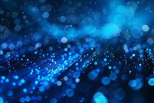 abstract blue background with rays and blue beam