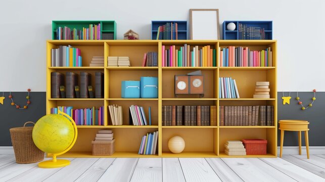 clean modern kindergarten classroom