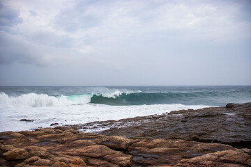 Seascape view of the Ocean located at Orange rocks, Margate