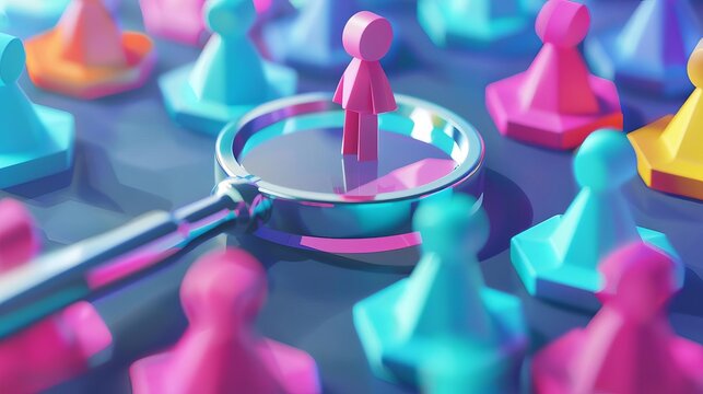 job search concept promising career opportunities recruitment and hiring process 3d illustration