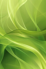 Crisp apple green wavy abstract background, fresh and invigorating, perfect for spring-themed designs
