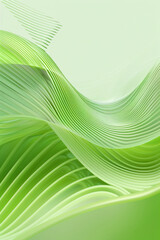 Crisp apple green wavy abstract background, fresh and invigorating, perfect for spring-themed designs