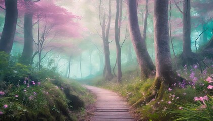 Obraz premium morning in the woods