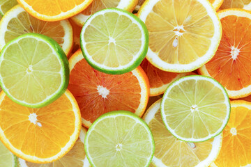 Citrus fruit sliced