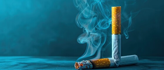 Craft a professional blank mockup with minimalist aesthetics, signifying the commitment to quit smoking and embrace professionalism.