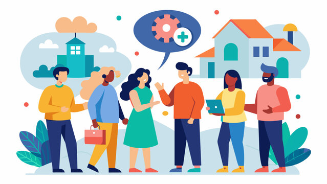 In a local community center a group of neurodivergent advocates organized a social event creating a safe and welcoming environment for members of. Vector illustration