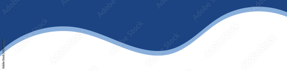 Wall mural divider header for app, banners or posters. set of template dividers shapes for website. curve lines