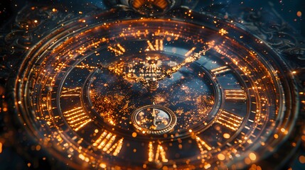 Obraz premium **Happy new Year Spelled On Solid Background4K HD ultra