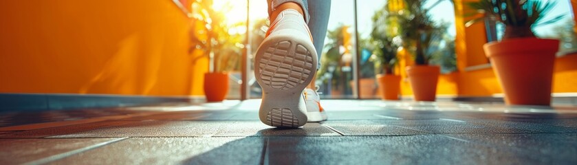 Energetic and vibrant office fitness break clear background ideal for wellness program ads