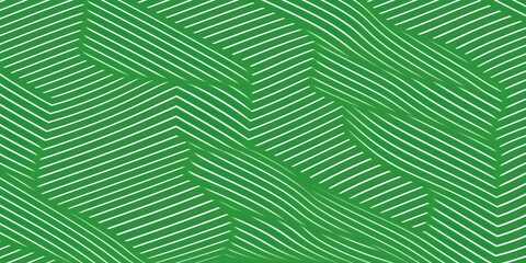 Green vector seamless pattern natural abstract background with thin elements. Monochrome tiny texture diagonal inclined lines simple geometric 