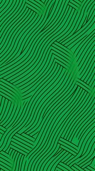 Green vector seamless pattern natural abstract background with thin elements. Monochrome tiny texture diagonal inclined lines simple geometric 