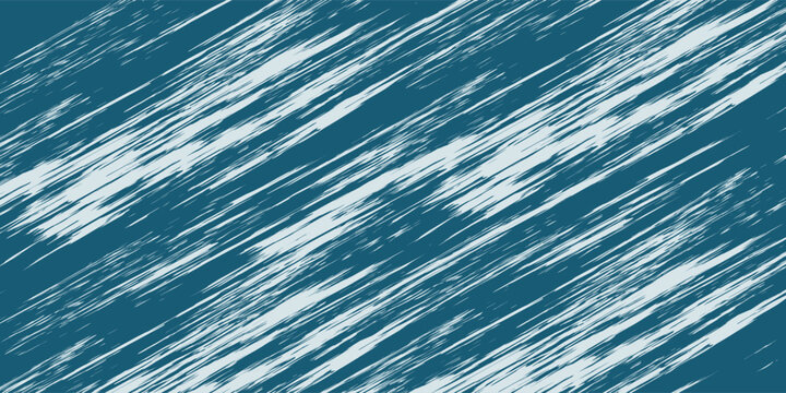 blue ocean waves Ocean surface. Sea vector illustration with water waves, blue sky and white clouds graphics, cartoon seascape or waterscape