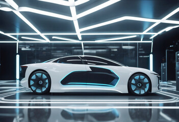 'rendering wireframe cell car fuel autonomous station powered hydrogen 3d twin gital concept image three-dimensional auto automobile mobile phone connected agnostic'