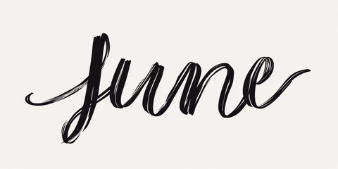 Obraz premium A simple single line drawing of the word 