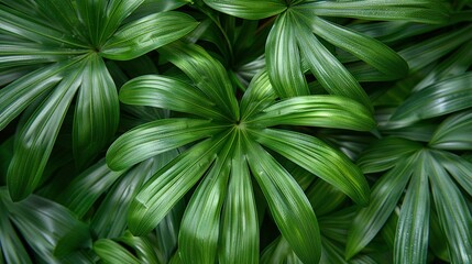   A green leafy plant in focus, with numerous leaves filling the center of the image and the upper portion slightly cropped