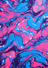 Abstract background with pop art inspired colorful marble texture