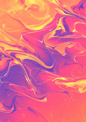 Abstract background with sunset-inspired marble texture blending orange, pink, and purple