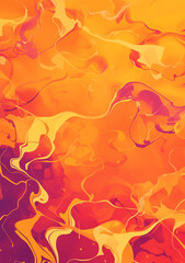 Abstract background with sunset-inspired marble texture blending orange, pink, and purple