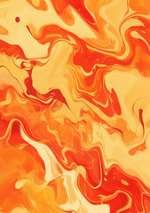 Abstract background with fiery marble streaks in hot red and orange, mimicking flame patterns