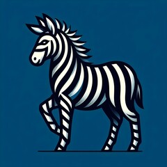 zebra illustration isolated