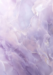 Obraz premium Abstract background of smokey lavender marble with silver filigree and soft beige accents