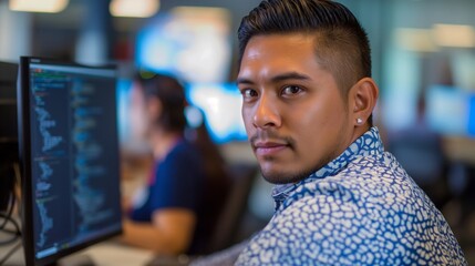 Hispanic Male Software Developer