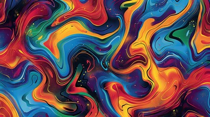Colorful abstract pattern. Generative AI