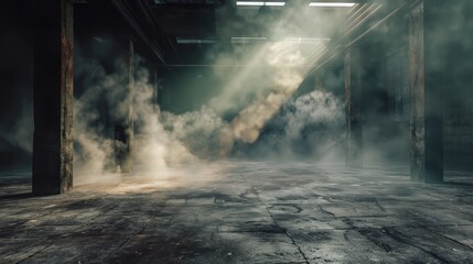 Concrete and smoke. Generative AI