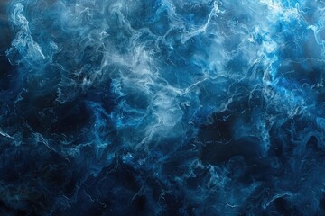 A blue and white swirl of water with a blue background. The water is very thick and has a lot of movement