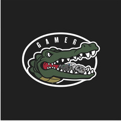 crocodile gaming logo