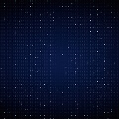 Navy blue LED screen texture dots background display light TV pixel pattern monitor screen blank empty pattern with copy space for product design
