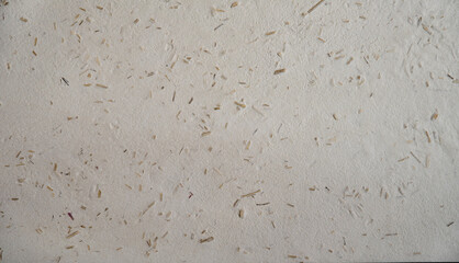 Decorative facade plaster with sawdust