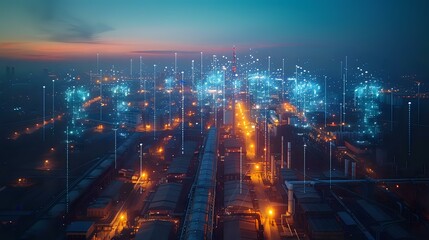 Dusk at Industrial Complex: The Digital Frontier
