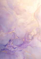 Abstract background of smokey lavender marble with silver filigree and soft beige accents