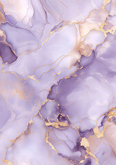 Abstract background of smokey lavender marble with silver filigree and soft beige accents