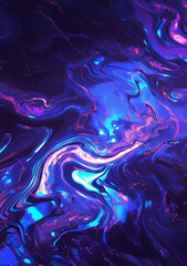 Abstract background featuring onyx marble with swirling silver smoke patterns and bright neon highlights