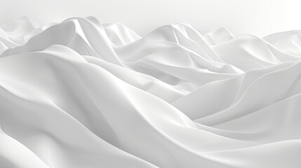 Wide white 3D background. Generative AI