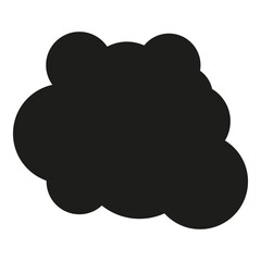 Black cloud graphic sympol icon - stock vector